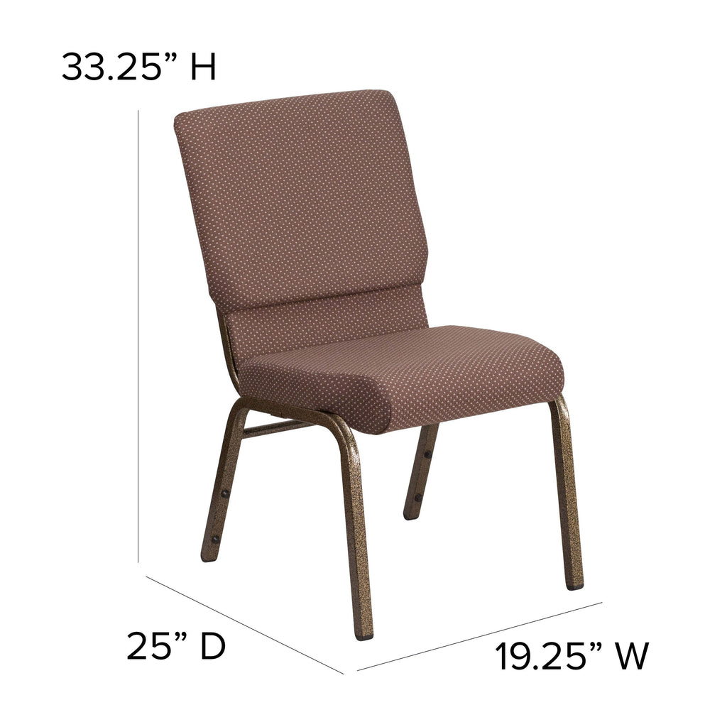 FLASH HERCULES Series Stackable Church Chair 18.5in W