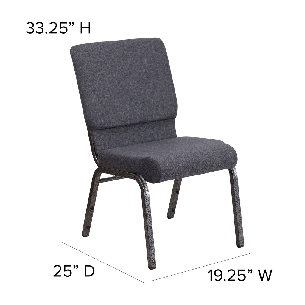 FLASH HERCULES Series Stackable Church Chair 18.5in W