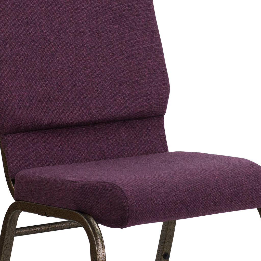 FLASH HERCULES Series Stackable Church Chair 18.5in W