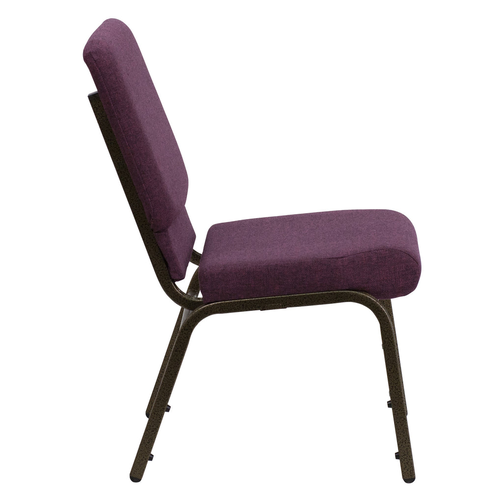 FLASH HERCULES Series Stackable Church Chair 18.5in W