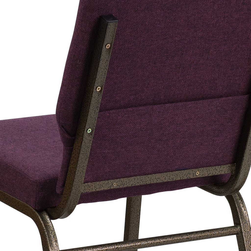 FLASH HERCULES Series Stackable Church Chair 18.5in W