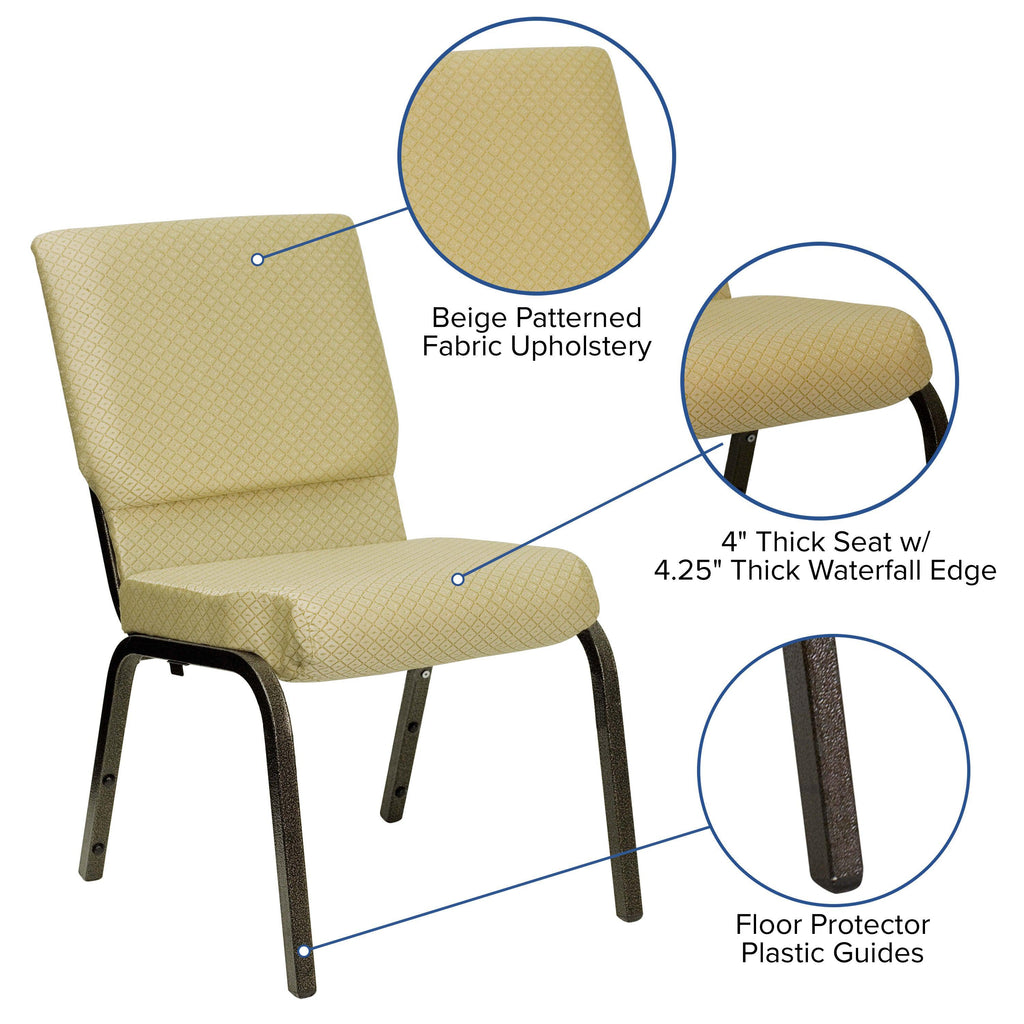 HERCULES Series Stackable Church Chair 18.5in W