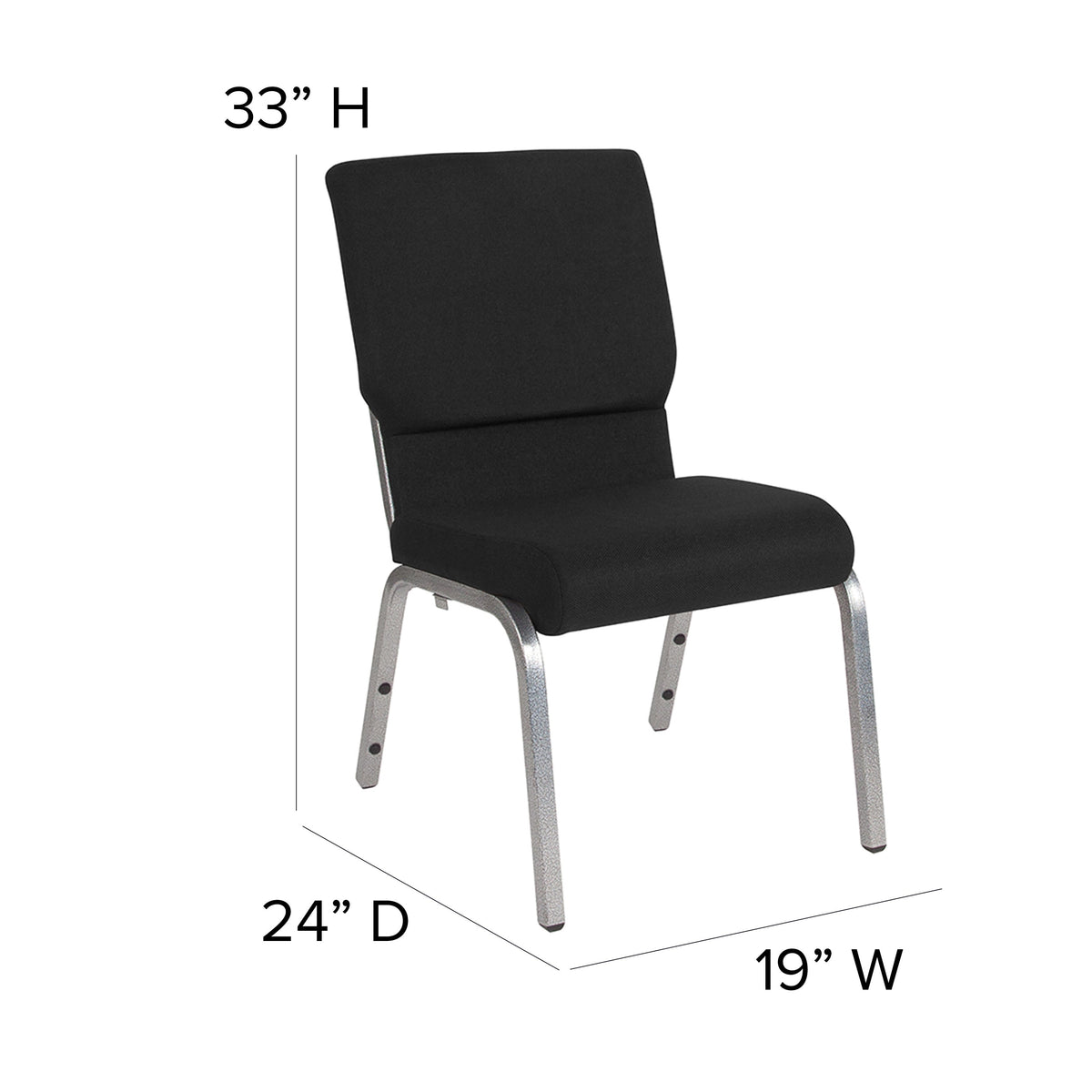HERCULES Series Stackable Church Chair 18.5in W