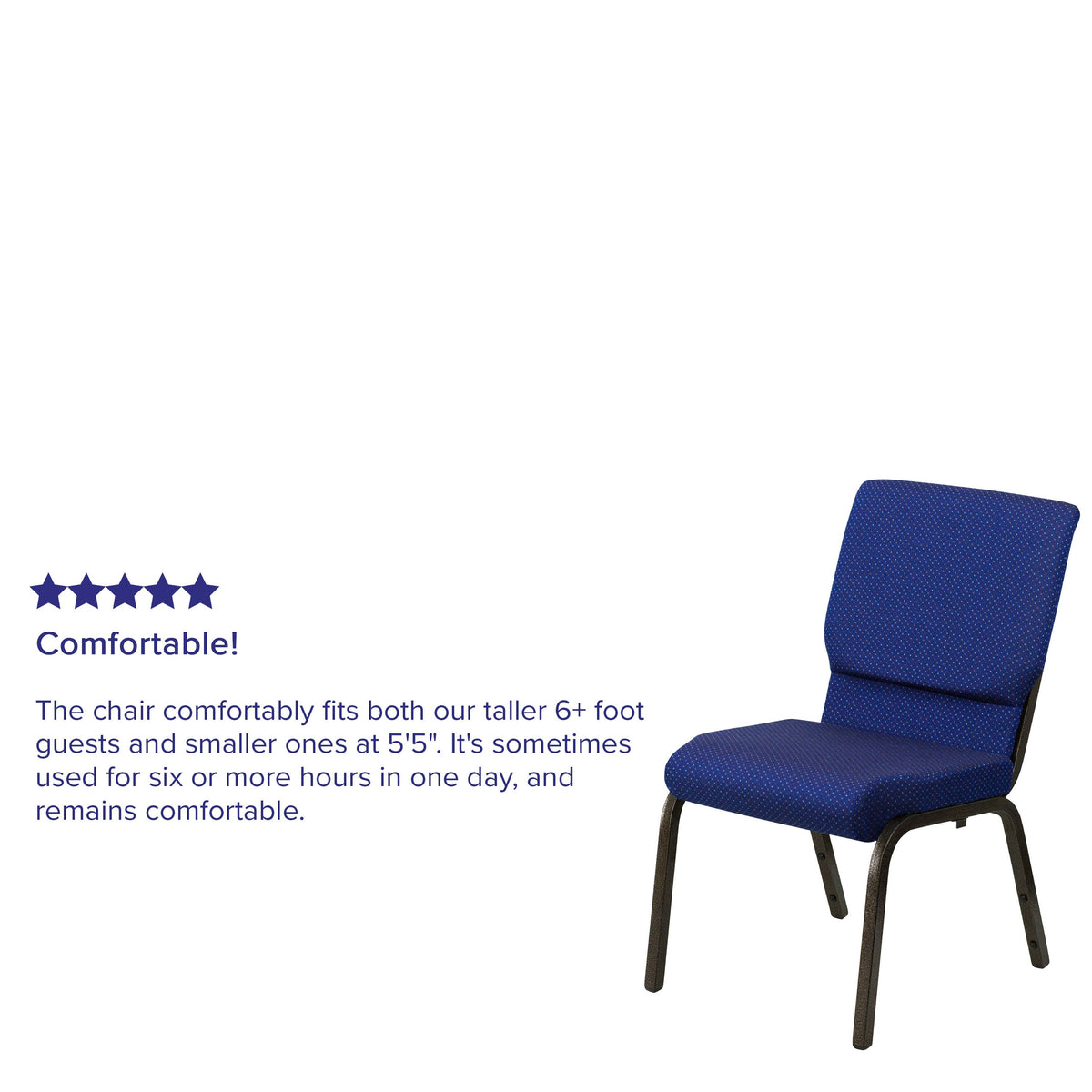 HERCULES Series Stackable Church Chair 18.5in W