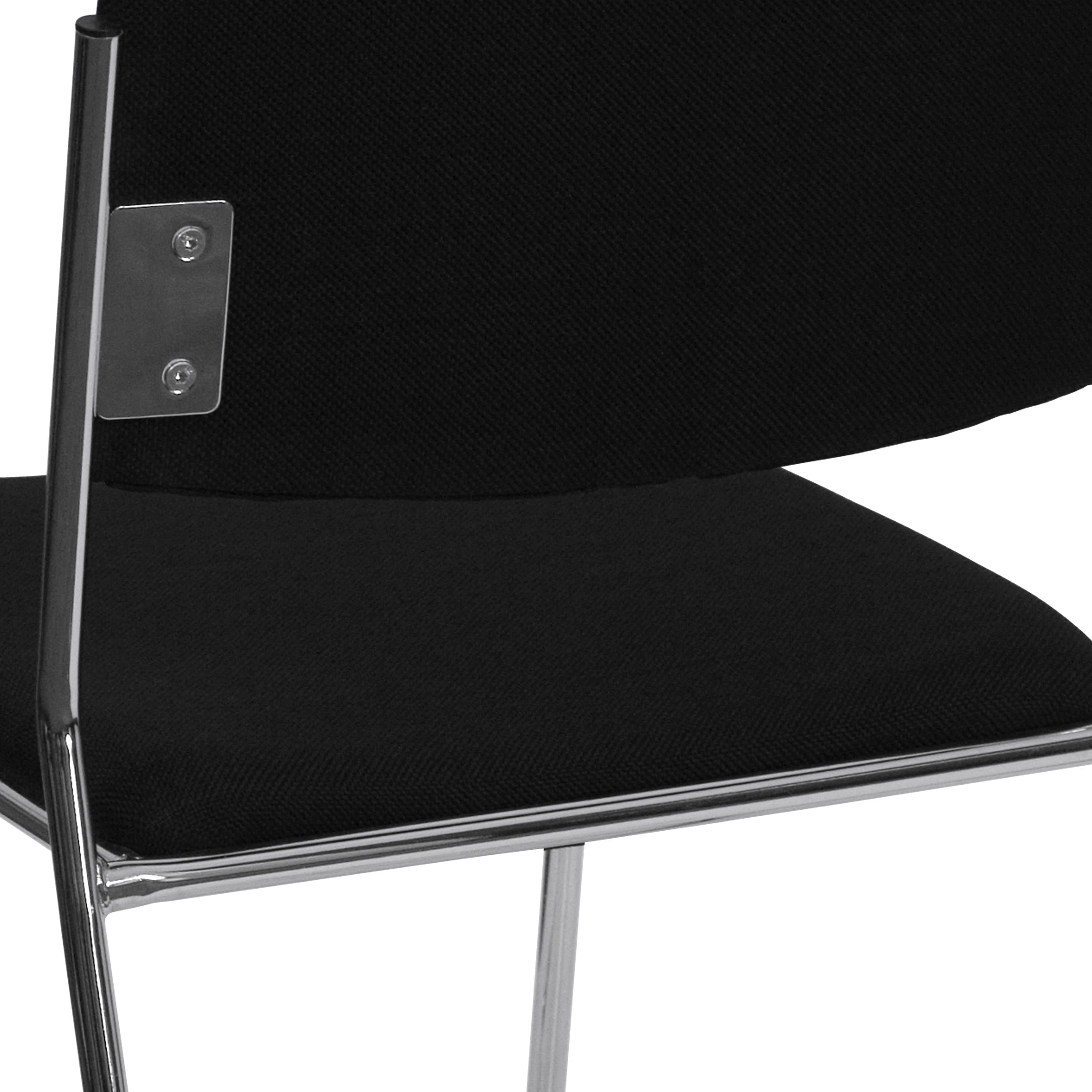 FLASH High Density Stacking Chair with Sled Base 500 lb Gray