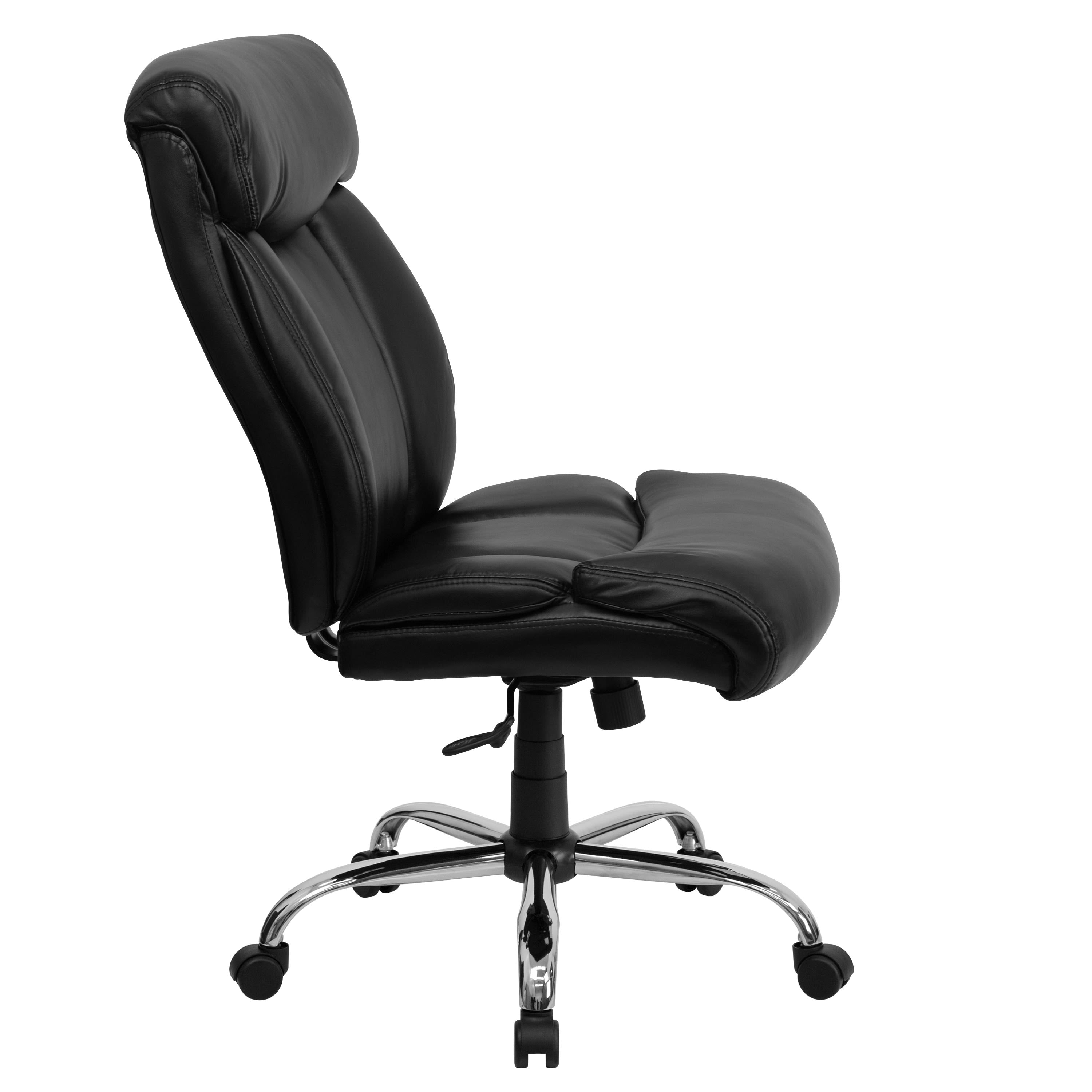 FLASH Hercules Series Big & Tall 400lb High Back Executive Office Chair Black Fabric