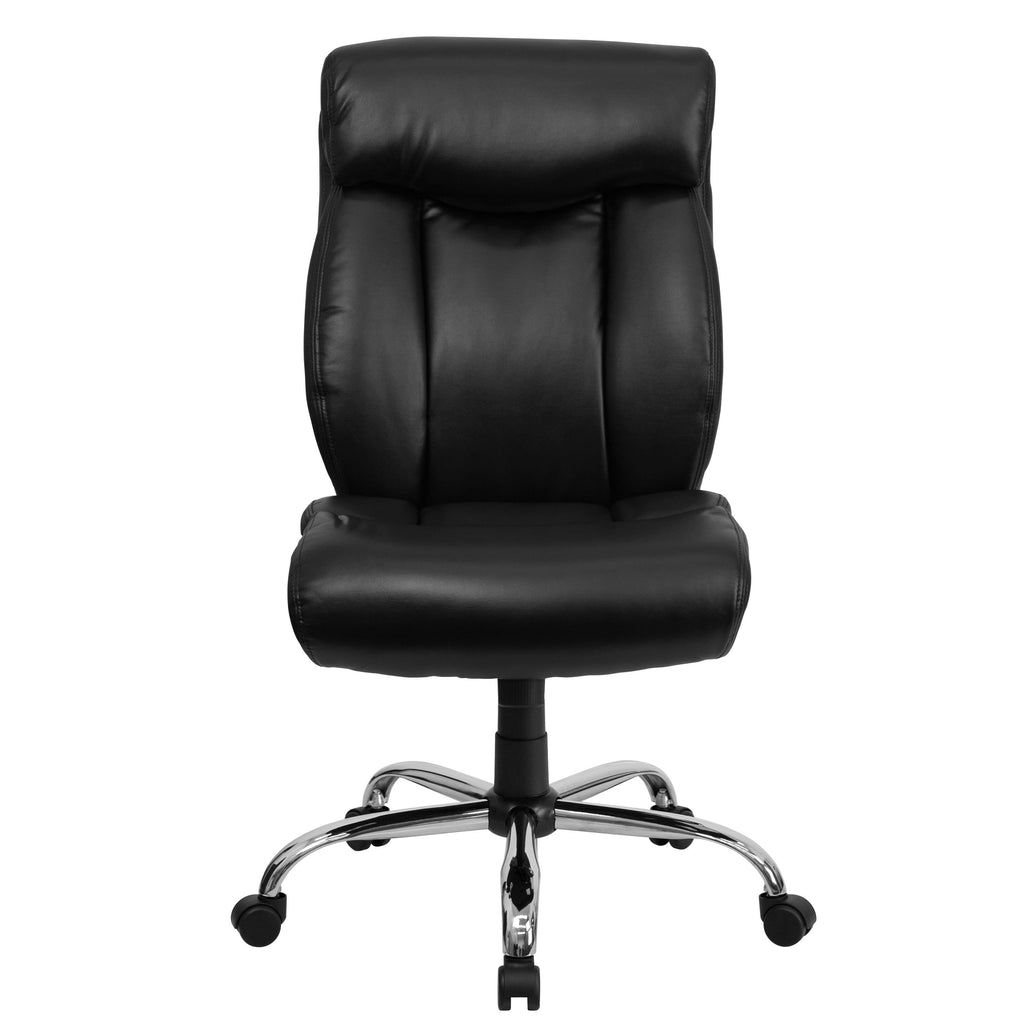 FLASH Hercules Series Big & Tall 400lb High Back Executive Office Chair Black Fabric