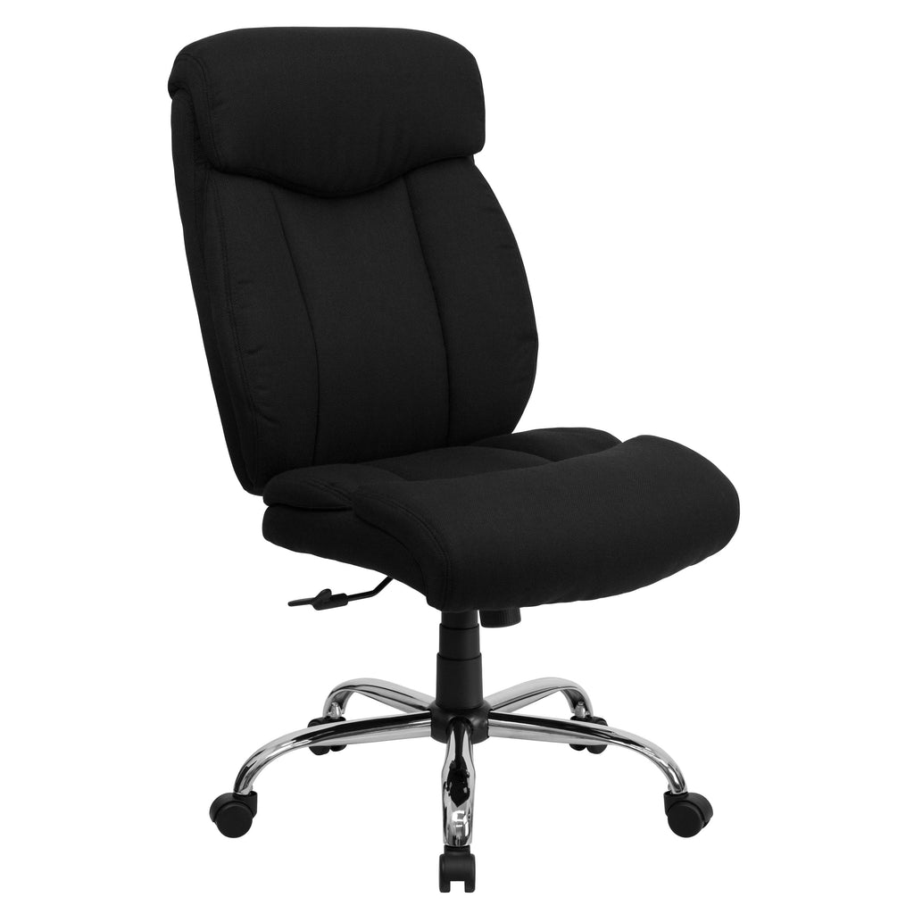 FLASH Hercules Series Big & Tall 400lb High Back Executive Office Chair Black Fabric