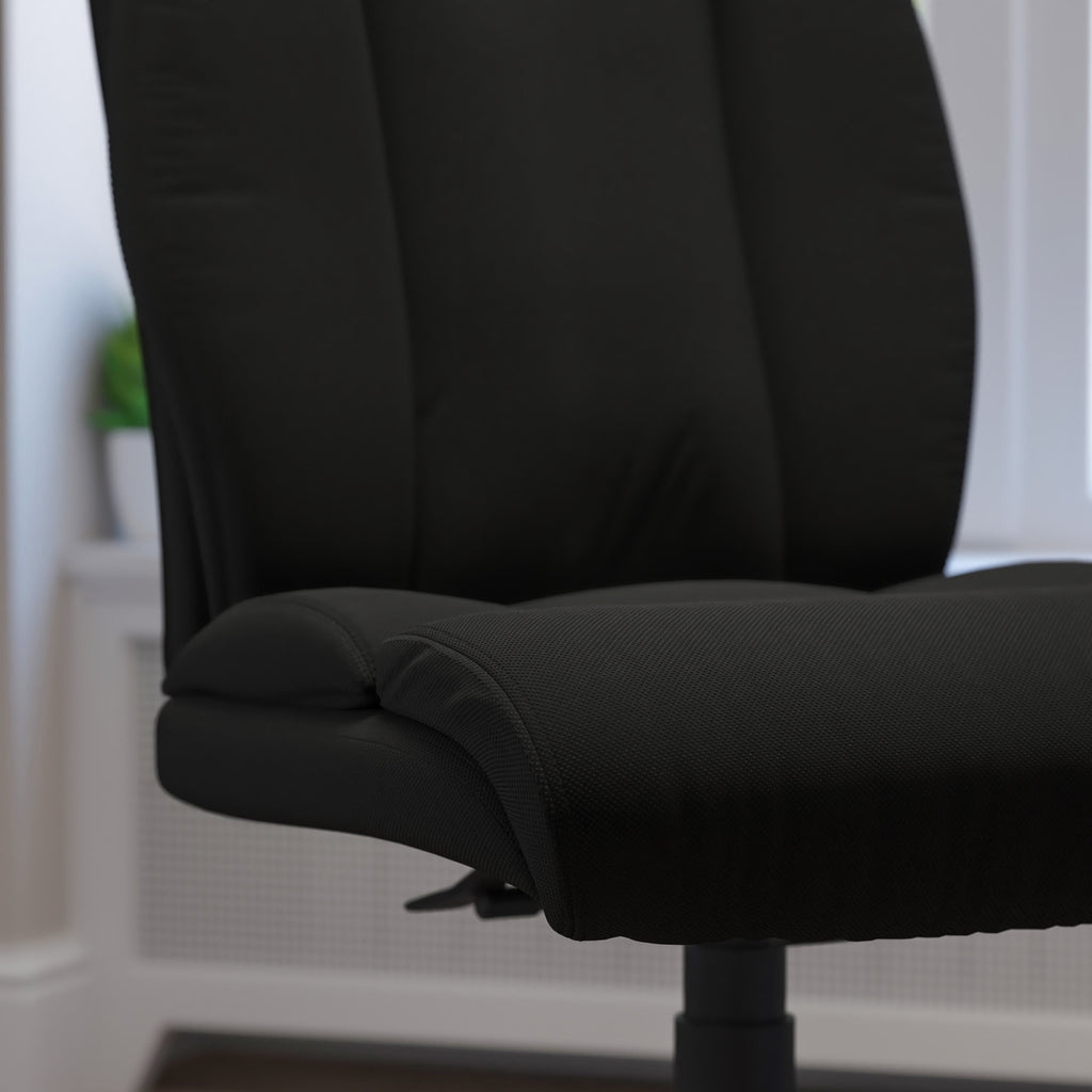 FLASH Hercules Series Big & Tall 400lb High Back Executive Office Chair Black Fabric