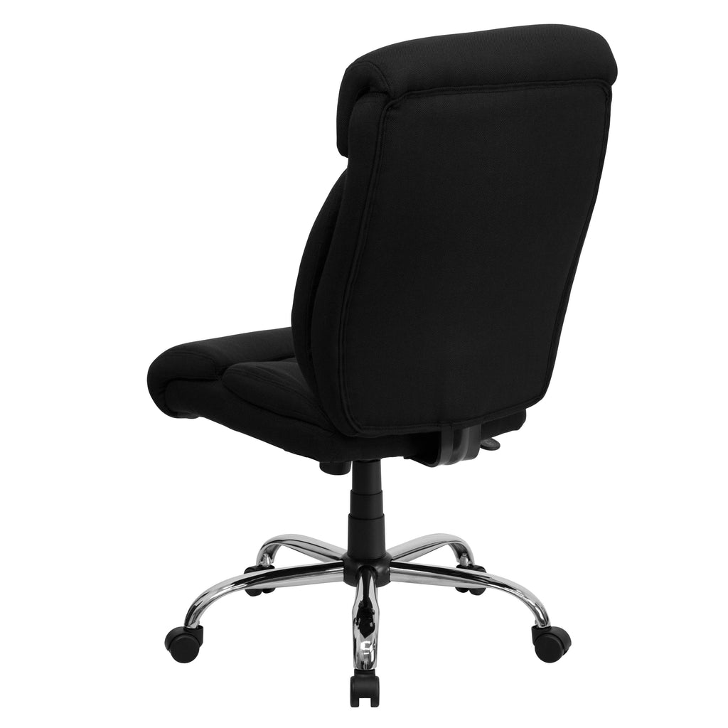 FLASH Hercules Series Big & Tall 400lb High Back Executive Office Chair Black Fabric