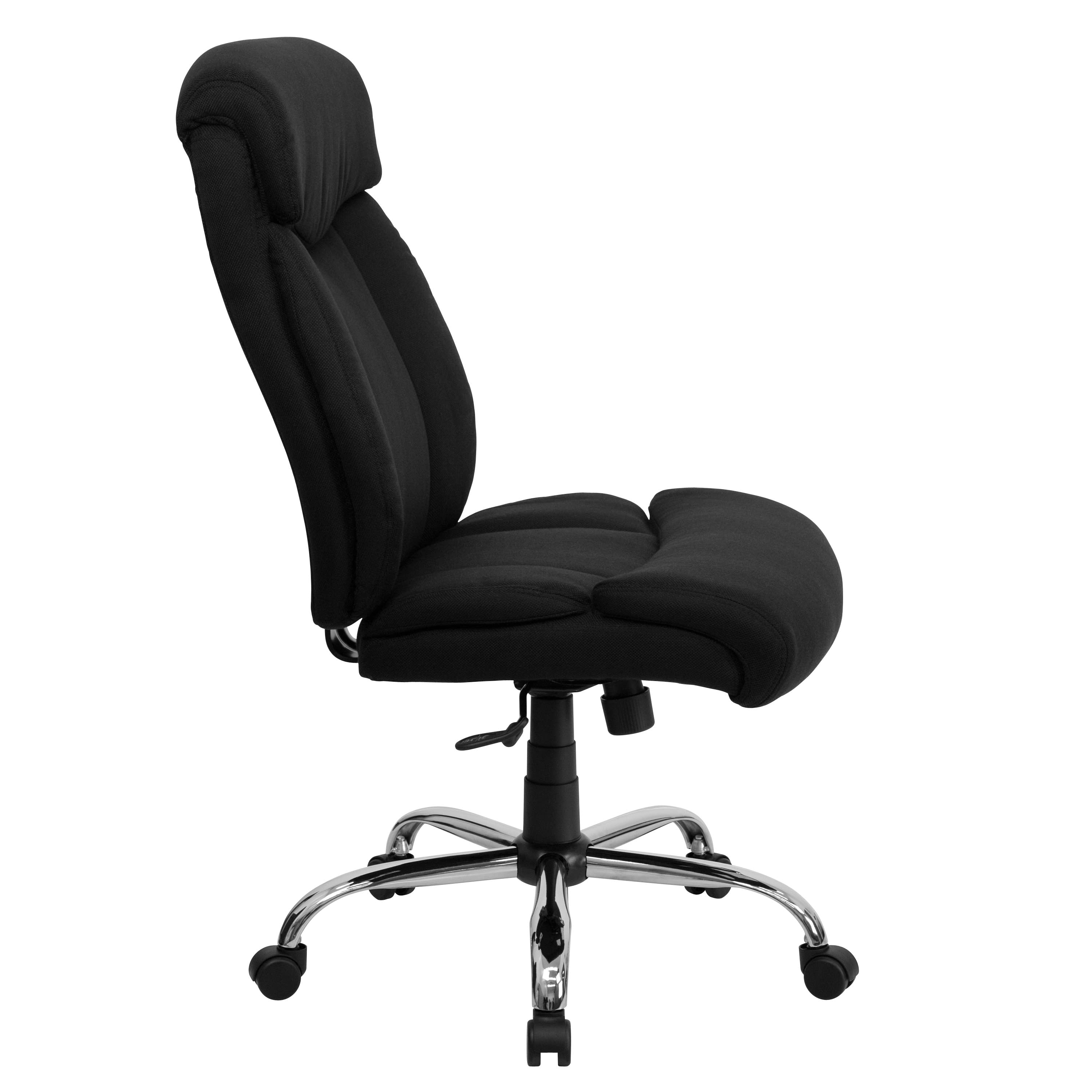 FLASH Hercules Series Big & Tall 400lb High Back Executive Office Chair Black Fabric