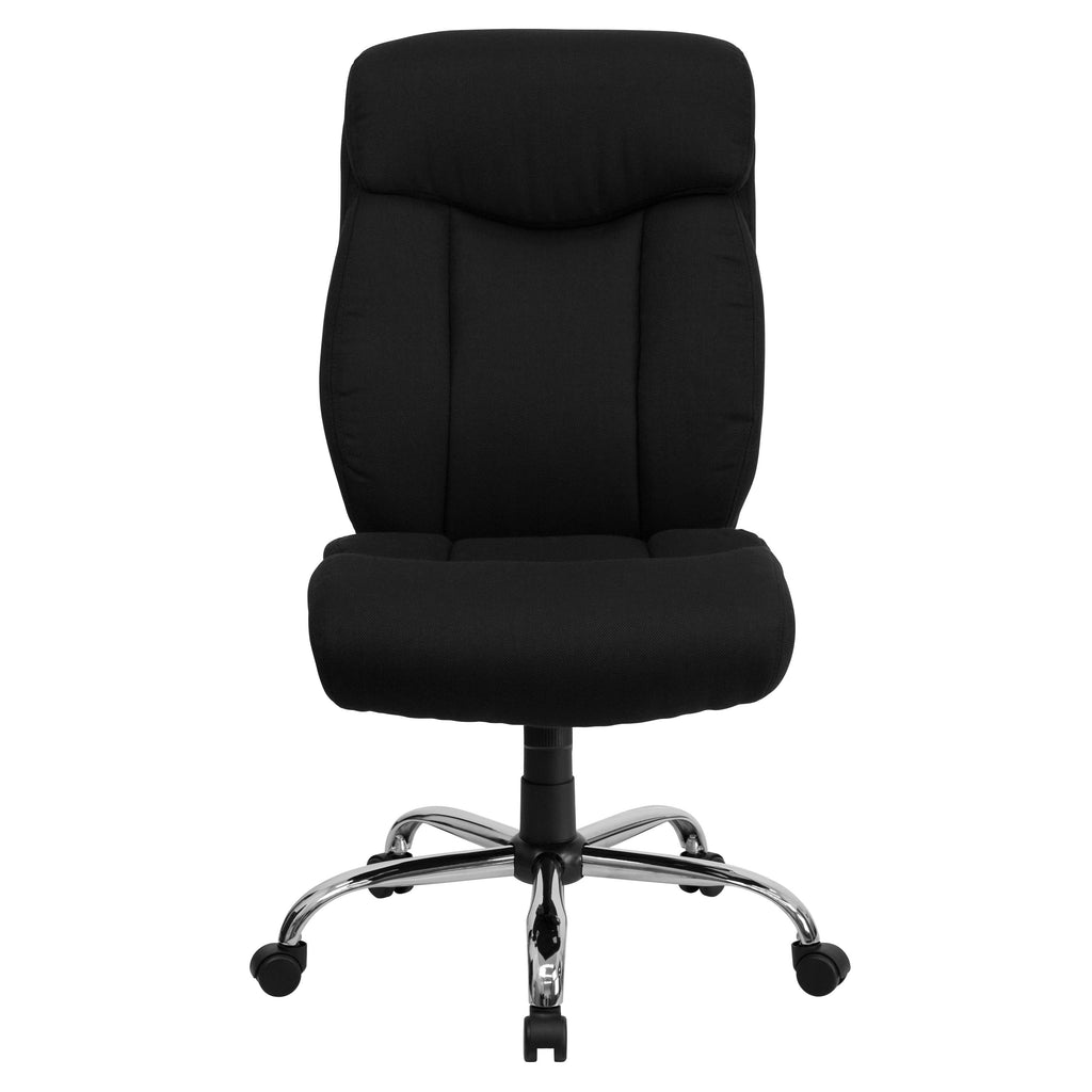 FLASH Hercules Series Big & Tall 400lb High Back Executive Office Chair Black Fabric