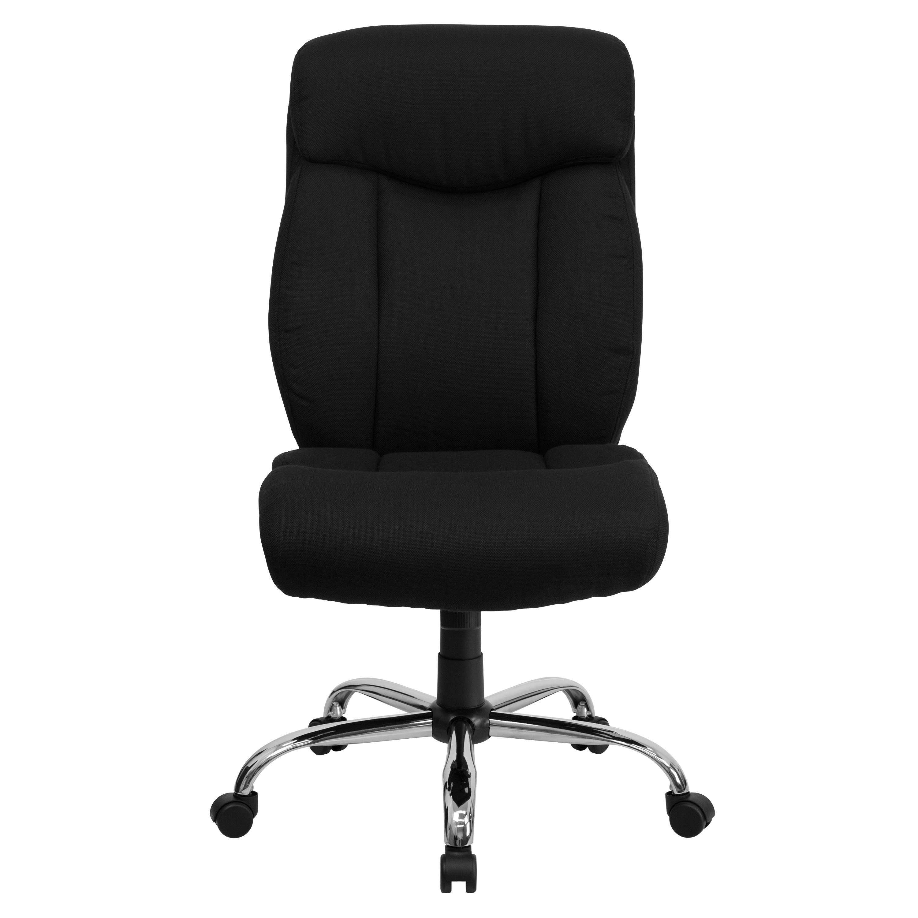 FLASH Hercules Series Big & Tall 400lb High Back Executive Office Chair Black Fabric