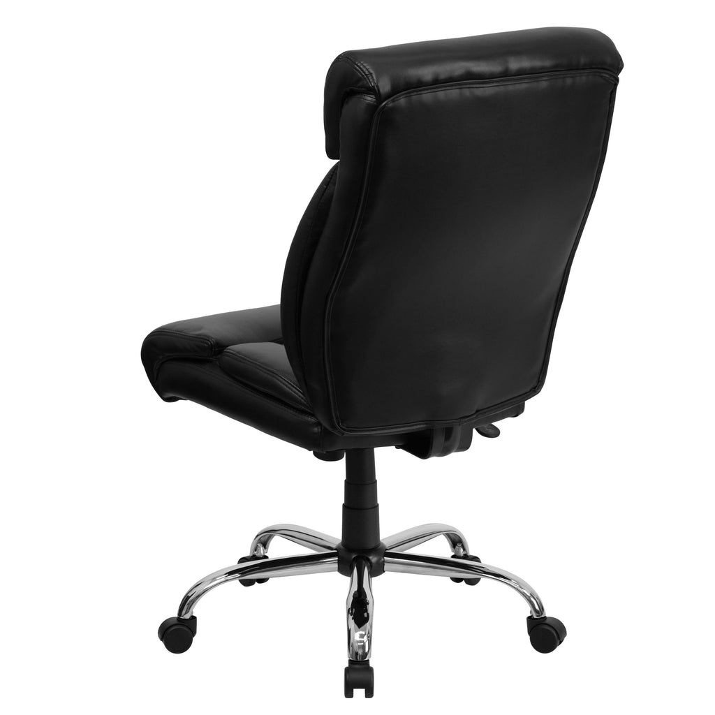 FLASH Hercules Series Big & Tall 400lb High Back Executive Office Chair Black Fabric