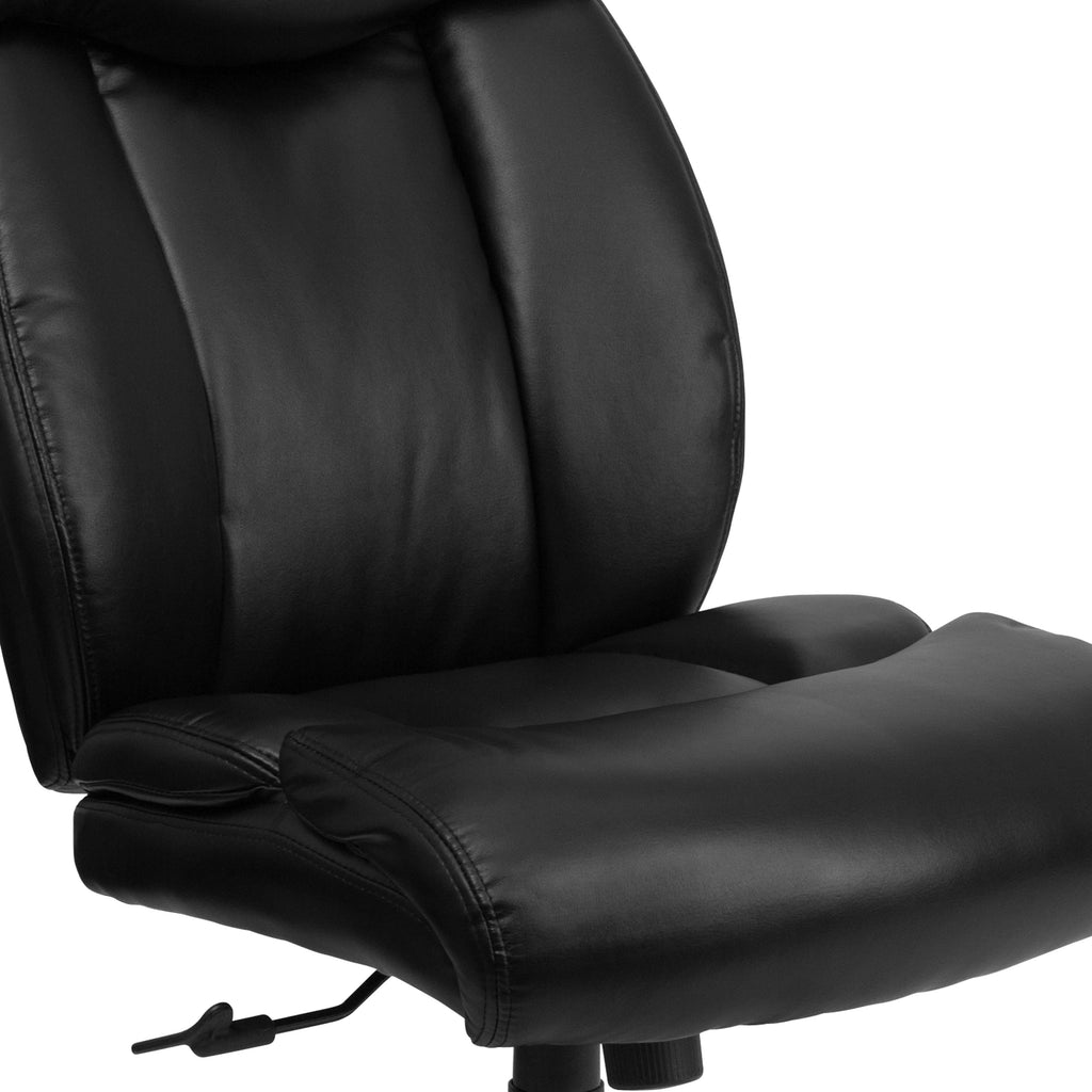 FLASH Hercules Series Big & Tall 400lb High Back Executive Office Chair Black Fabric